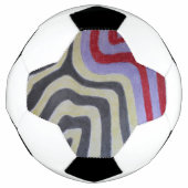 Coloured Waves Soccer Ball サッカーボール (正面)