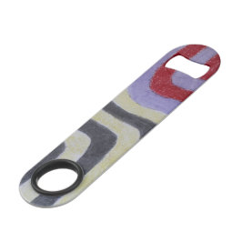 Coloured Waves Stainless Steel Bottle Opener スピード栓抜き