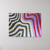 Coloured Waves Stretched Canvas Print キャンバスプリント (正面)