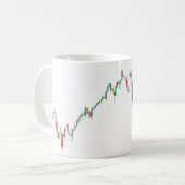 colourfuI Iのハートの図表の貿易業者のマグ コーヒーマグカップ (正面左)