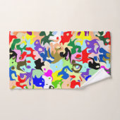 Colourful Abstract Art Design バスタオルセット (ハンドタオル)