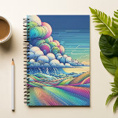 Colourful Abstract Cloud Landscape Notebook ノートブック