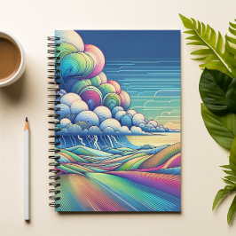 Colourful Abstract Cloud Landscape Notebook ノートブック
