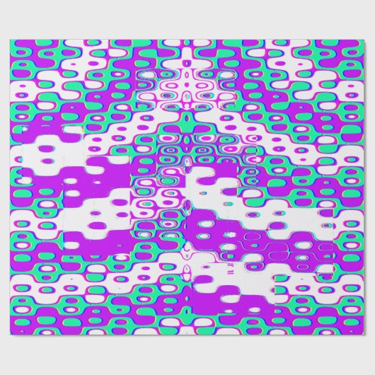 Colourful Bauhaus Geometric Pattern  ラッピングペーパー (フラット)