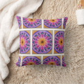 Colourful boho inspired couch cushion クッション (ブランケット)