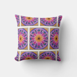 Colourful boho inspired couch cushion クッション