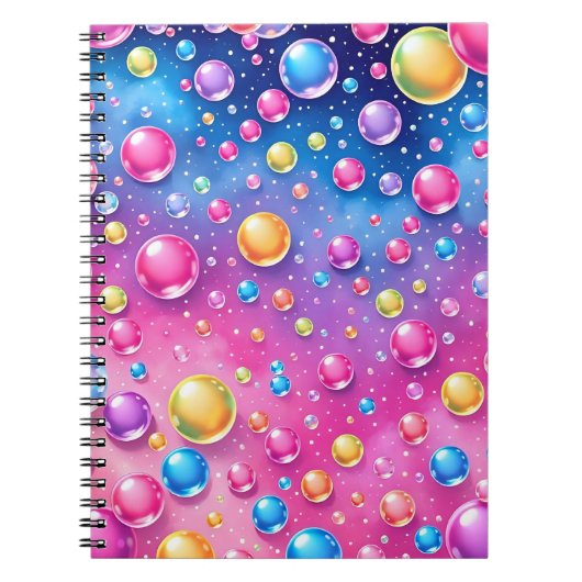 Colourful bubble notebook  ノートブック (正面)