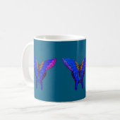 Colourful Butterfly Mug コーヒーマグカップ (正面左)