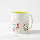 Colourful Christmas Ornament ツートーンマグカップ (正面右)