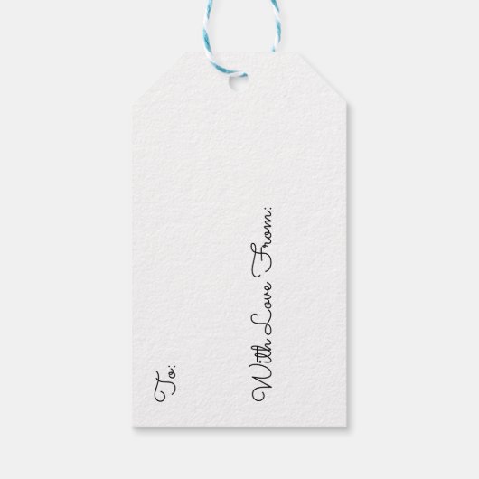 Colourful Christmas Ornaments ギフトタグ (裏面)