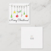 Colourful Christmas Ornaments ノートカード (正面/裏面)