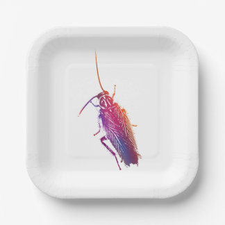 Colourful cockroach plates ペーパープレート