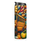 Colourful Crayons Bus Driver Thermal Tumbler タンブラー (回転右)