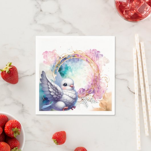 Colourful Dove スタンダードカクテルナプキン (インサイチュ)