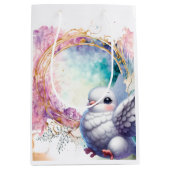 Colourful Dove ミディアムペーパーバッグ (正面)