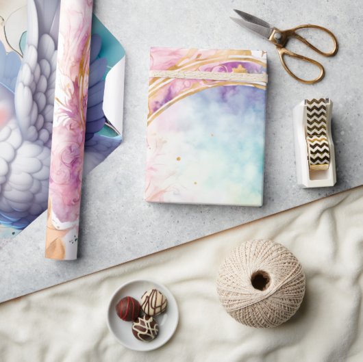 Colourful Dove ラッピングペーパー (クラフト)