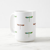 Colourful Dragonfly Mug コーヒーマグカップ (正面左)