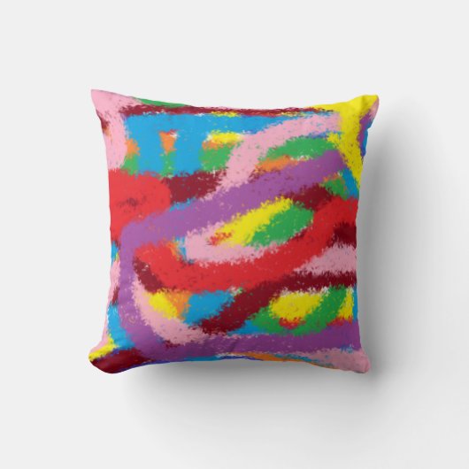 Colourful drawn pillow for Childreen's room クッション (正面)