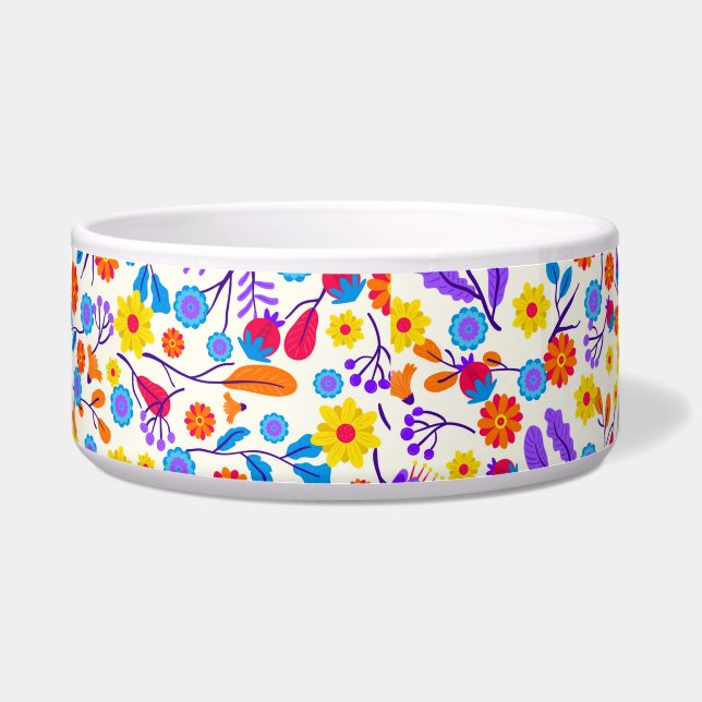 Colourful Exotic Floral Pattern-23146 ボウル (正面)