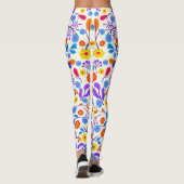 Colourful Exotic Floral Pattern-23146 レギンス (裏面)