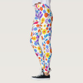 Colourful Exotic Floral Pattern-23146 レギンス (左)