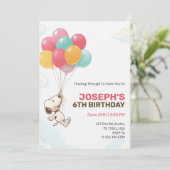 Colourful Festive theme birthday invitation card  招待状 (スタンド正面)