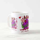 Colourful Flower Garden Gift design コーヒーマグカップ (正面左)