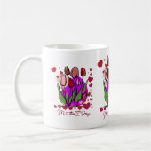 Colourful Flower Garden Gift design コーヒーマグカップ (左)