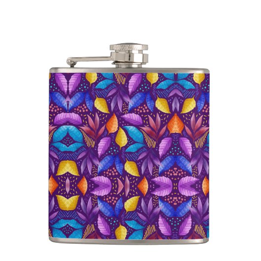 Colourful genetic pattern フラスク (正面)