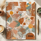 Colourful geometric contemporary  abstract spiral ノートブック