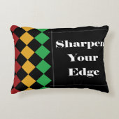 Colourful Harlequin Lumbar Pillow アクセントクッション (正面)