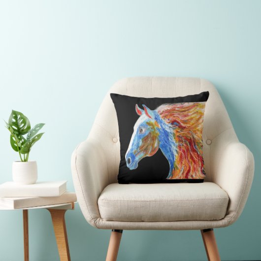 Colourful Horse  クッション (椅子)