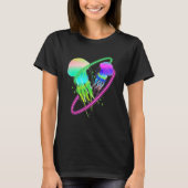 Colourful jellyfish for biologists sea creatures tシャツ (正面)