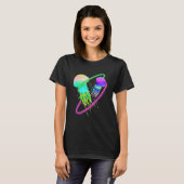 Colourful jellyfish for biologists sea creatures tシャツ (正面フル)
