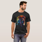 Colourful Lion Ying and Yang Zoo Animal Lion Tシャツ (正面フル)