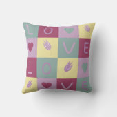 colourful love pattern クッション (裏面)