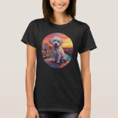 Colourful Maltese Dog Dad Mom Graffity Tシャツ (正面)