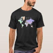 Colourful map of the world countries  internationa tシャツ (正面)