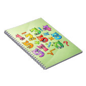 Colourful Maths Numbers Notebook for Primary Schoo ノートブック (右側)