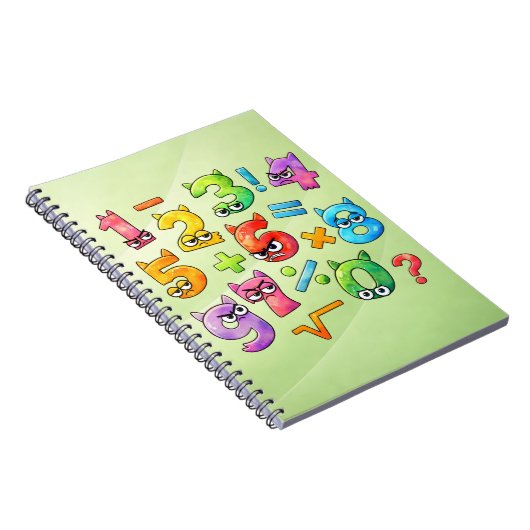 Colourful Maths Numbers Notebook for Primary Schoo ノートブック (右側)