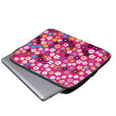 Colourful multicolour floral pattern  ラップトップスリーブ (正面下部)