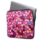Colourful multicolour floral pattern  ラップトップスリーブ (正面左)