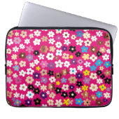 Colourful multicolour floral pattern  ラップトップスリーブ (正面)
