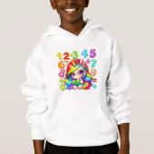 Colourful Numbers Maths Hoodie for Kids and School (正面)