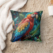 Colourful Parrot クッション (ブランケット)