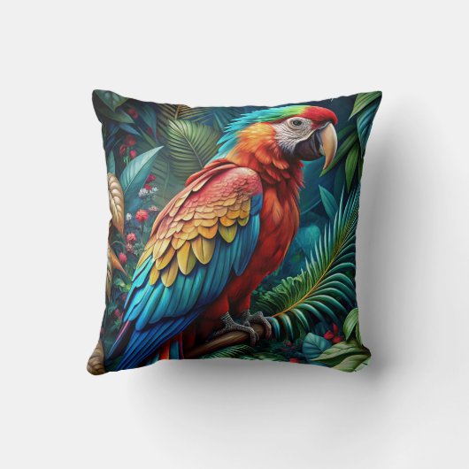 Colourful Parrot クッション (裏面)