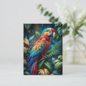 Colourful Parrot ポストカード (スタンド正面)