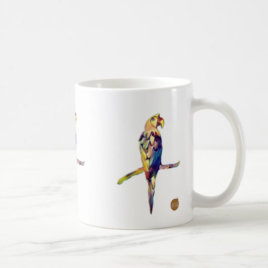 Colourful Parrot Mug コーヒーマグカップ (右)