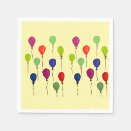 Colourful party balloons スタンダードカクテルナプキン