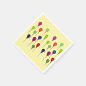 Colourful party balloons スタンダードカクテルナプキン (角)